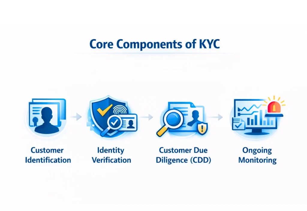 Core components of a KYC Know Your Customer System 1