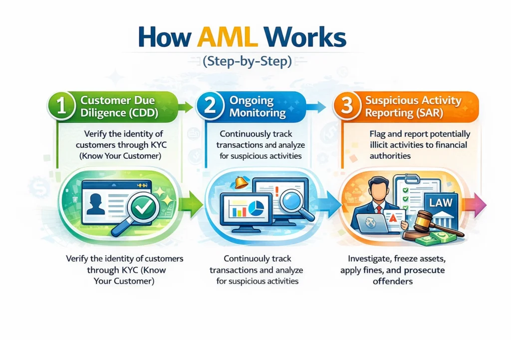 How AML works step by step