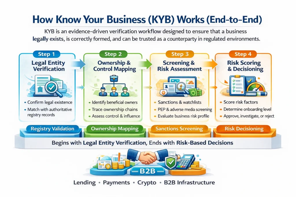 How Know Your Business KYB Works End to End