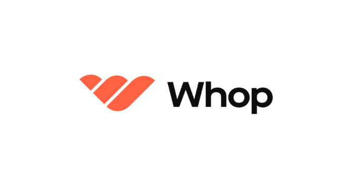 Whop Treasury platform interface illustrating up to 6 percent APY yield generation within Whop Finance ecosystem for businesses