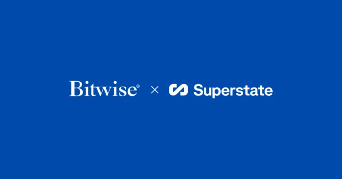 Bitwise Asset Management and Superstate announce partnership for the USCC tokenized crypto carry fund and onchain investment management transition