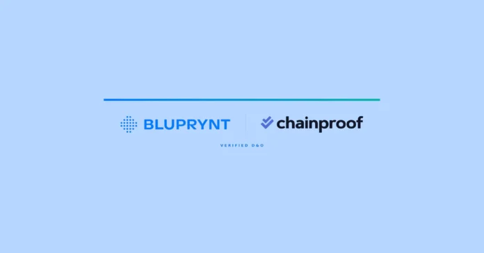 Bluprynt and Chainproof introduce Verified D&O, a digital asset Directors & Officers insurance framework using Know Your Issuer and Proof of Collateral verification for underwriting.